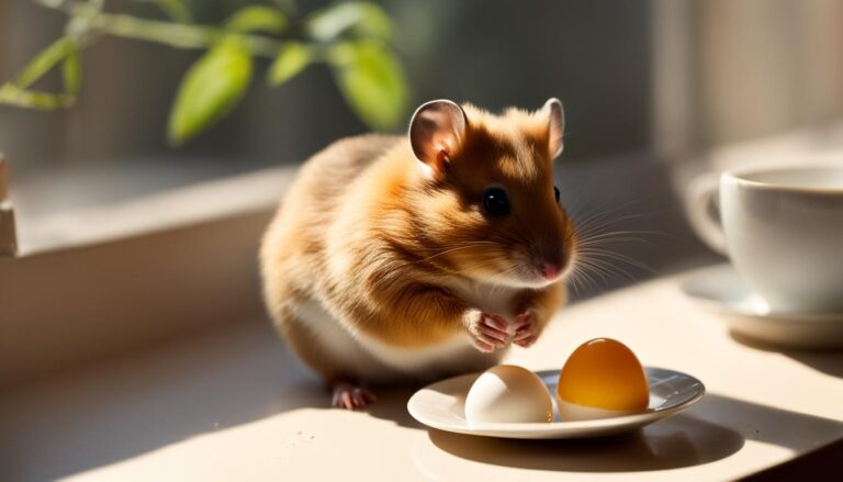 Hamster Ei essen